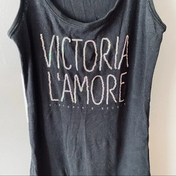 Victoria’s Secret cotton black tank top - Picture 3 of 6